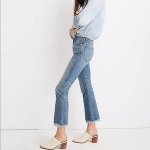 Madewell Tall Cali Demi Boot Crop Fray 26